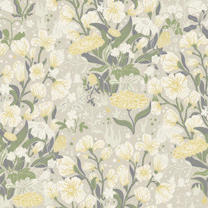 Hava Yellow Meadow Flowers Wallpaper by A-Street Prints