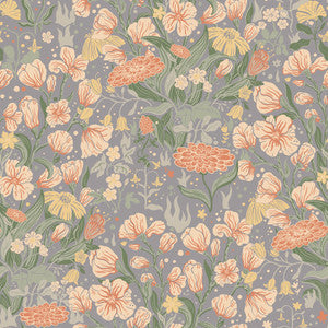 Hava Coral Meadow Flowers Wallpaper by A-Street Prints