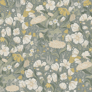 Hava Moss Meadow Flowers Wallpaper by A-Street Prints