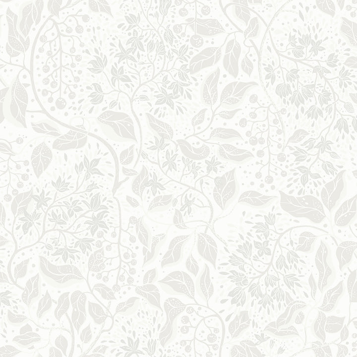 Turi Light Grey Twining Vines Wallpaper by A-Street Prints Botanica Covers about 57.5 square feet 20.9-in by 33-ft long roll Unpasted 20.9 - Fabric Carolina -