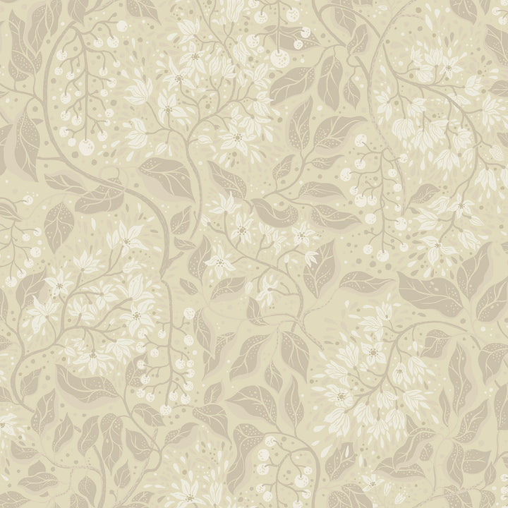 Turi Wheat Twining Vines Wallpaper by A-Street Prints Botanica Covers about 57.5 square feet 20.9-in by 33-ft long roll Unpasted 20.9 - Fabric Carolina -