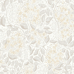 Turi Khaki Twining Vines Wallpaper by A-Street Prints