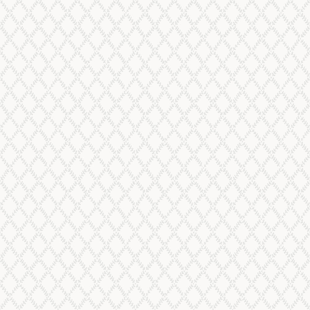 Trevor White Leaf Trellis Wallpaper by A-Street Prints Botanica Covers about 57.5 square feet 20.9-in by 33-ft long roll Unpasted 20.9 - Fabric Carolina -