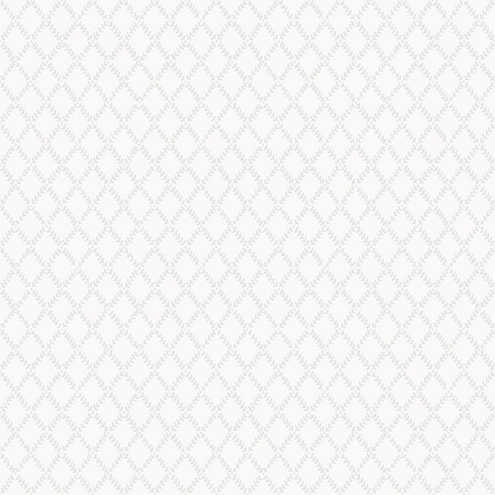 Trevor White Leaf Trellis Wallpaper by A-Street Prints Botanica Covers about 57.5 square feet 20.9-in by 33-ft long roll Unpasted 20.9 - Fabric Carolina -