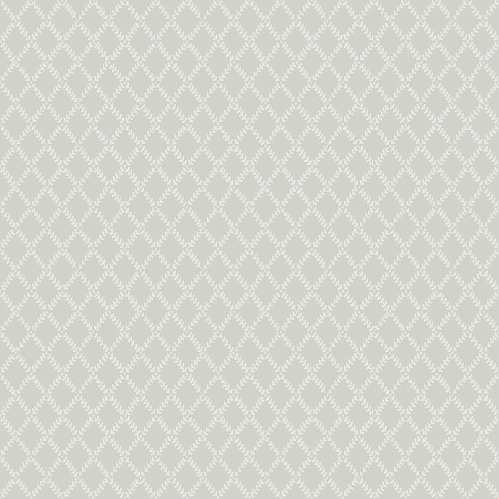 Trevor Grey Leaf Trellis Wallpaper by A-Street Prints Botanica Covers about 57.5 square feet 20.9-in by 33-ft long roll Unpasted 20.9 - Fabric Carolina -