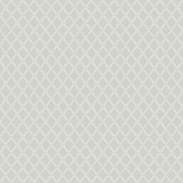 Trevor Grey Leaf Trellis Wallpaper by A-Street Prints Botanica Covers about 57.5 square feet 20.9-in by 33-ft long roll Unpasted 20.9 - Fabric Carolina -