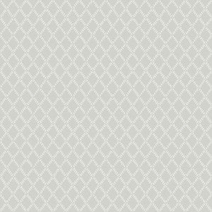 Trevor Grey Leaf Trellis Wallpaper by A-Street Prints