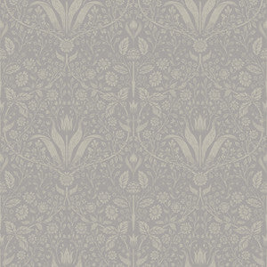 Mara Grey Tulip Ogee Wallpaper by A-Street Prints