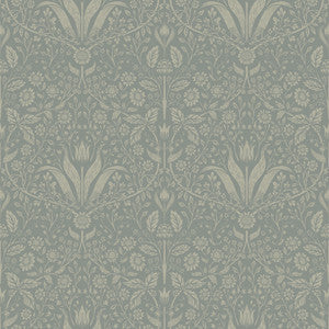 Mara Green Tulip Ogee Wallpaper by A-Street Prints