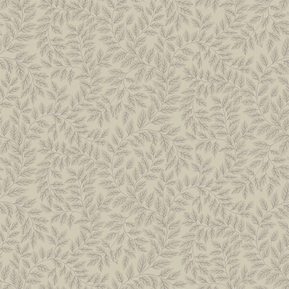Lindlöv Taupe Leafy Vines Wallpaper by A-Street Prints Botanica Covers about 57.5 square feet 20.9-in by 33-ft long roll Unpasted 20.9 - Fabric Carolina -