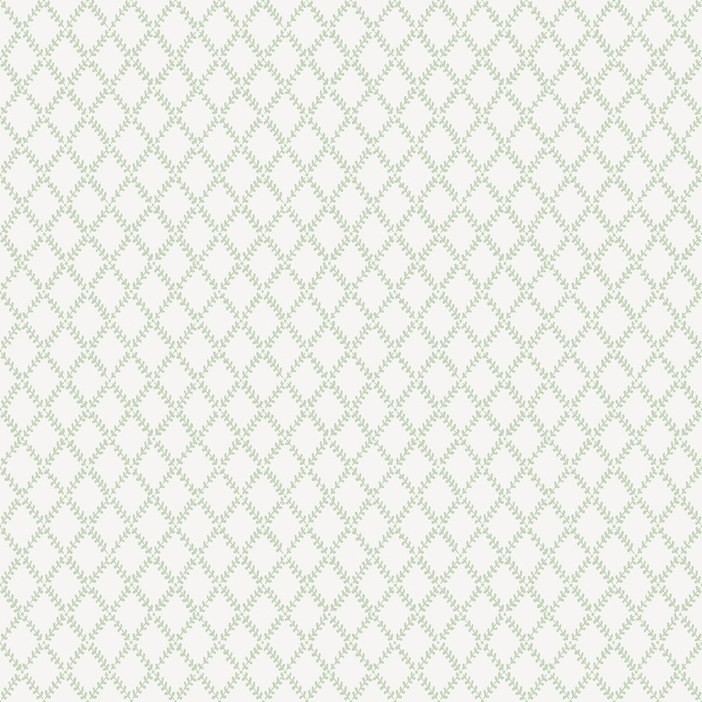 Trevor Sage Leaf Trellis Wallpaper by A-Street Prints Botanica Covers about 57.5 square feet 20.9-in by 33-ft long roll Unpasted 20.9 - Fabric Carolina -