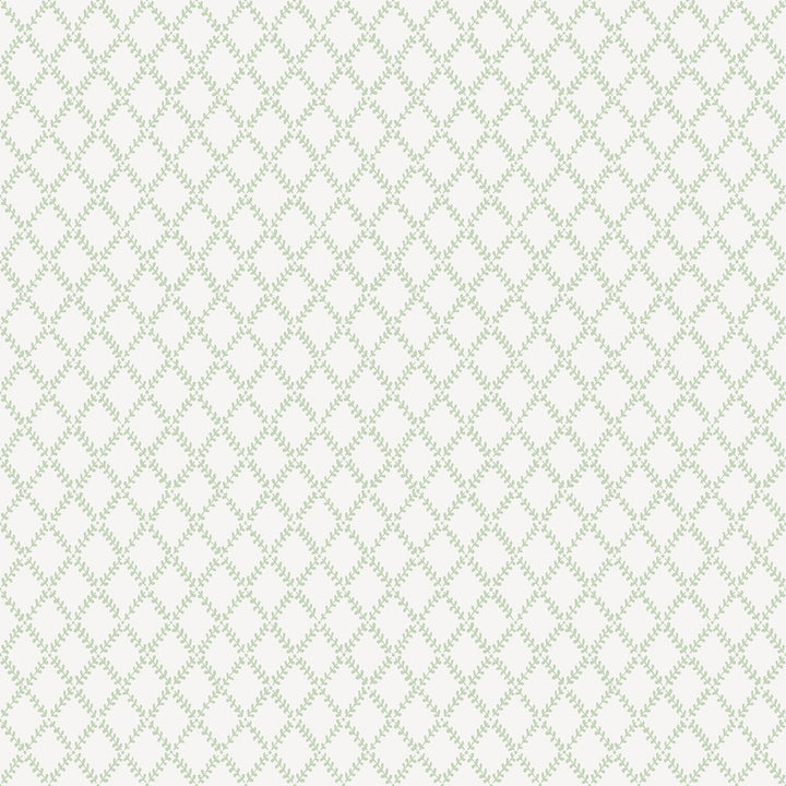 Trevor Sage Leaf Trellis Wallpaper by A-Street Prints Botanica Covers about 57.5 square feet 20.9-in by 33-ft long roll Unpasted 20.9 - Fabric Carolina -