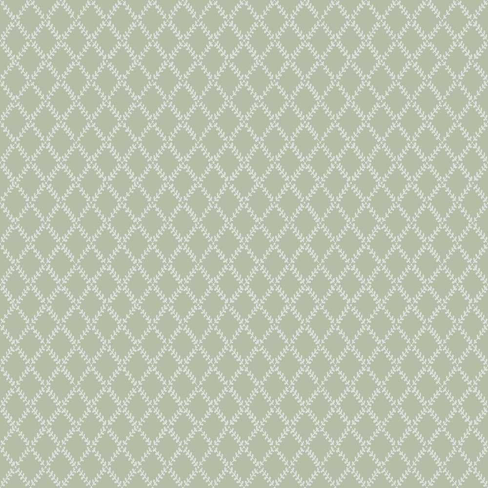 Trevor Moss Leaf Trellis Wallpaper by A-Street Prints Botanica Covers about 57.5 square feet 20.9-in by 33-ft long roll Unpasted 20.9 - Fabric Carolina -