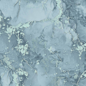 Grandin Dark Blue Marbled Wallpaper by Advantage