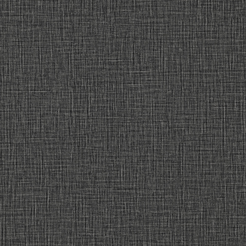 Eagen Black Linen Weave Wallpaper by Advantage Perfect Plains Covers about 57.5 square feet 20.9-in by 33-ft long roll Unpasted 0 - Fabric Carolina -