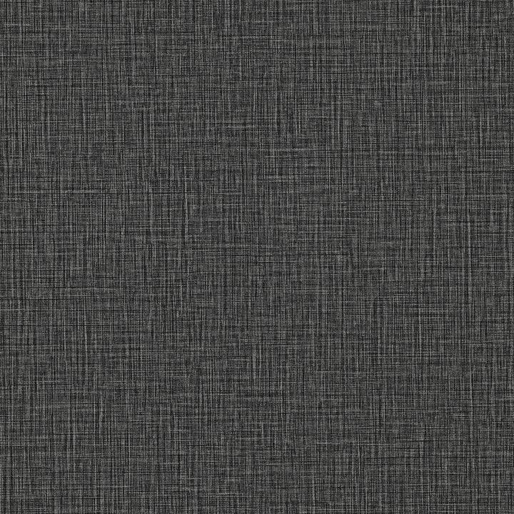 Eagen Black Linen Weave Wallpaper by Advantage Perfect Plains Covers about 57.5 square feet 20.9-in by 33-ft long roll Unpasted 0 - Fabric Carolina -