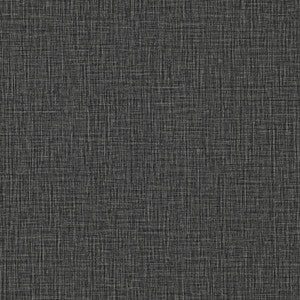 Eagen Black Linen Weave Wallpaper by Advantage