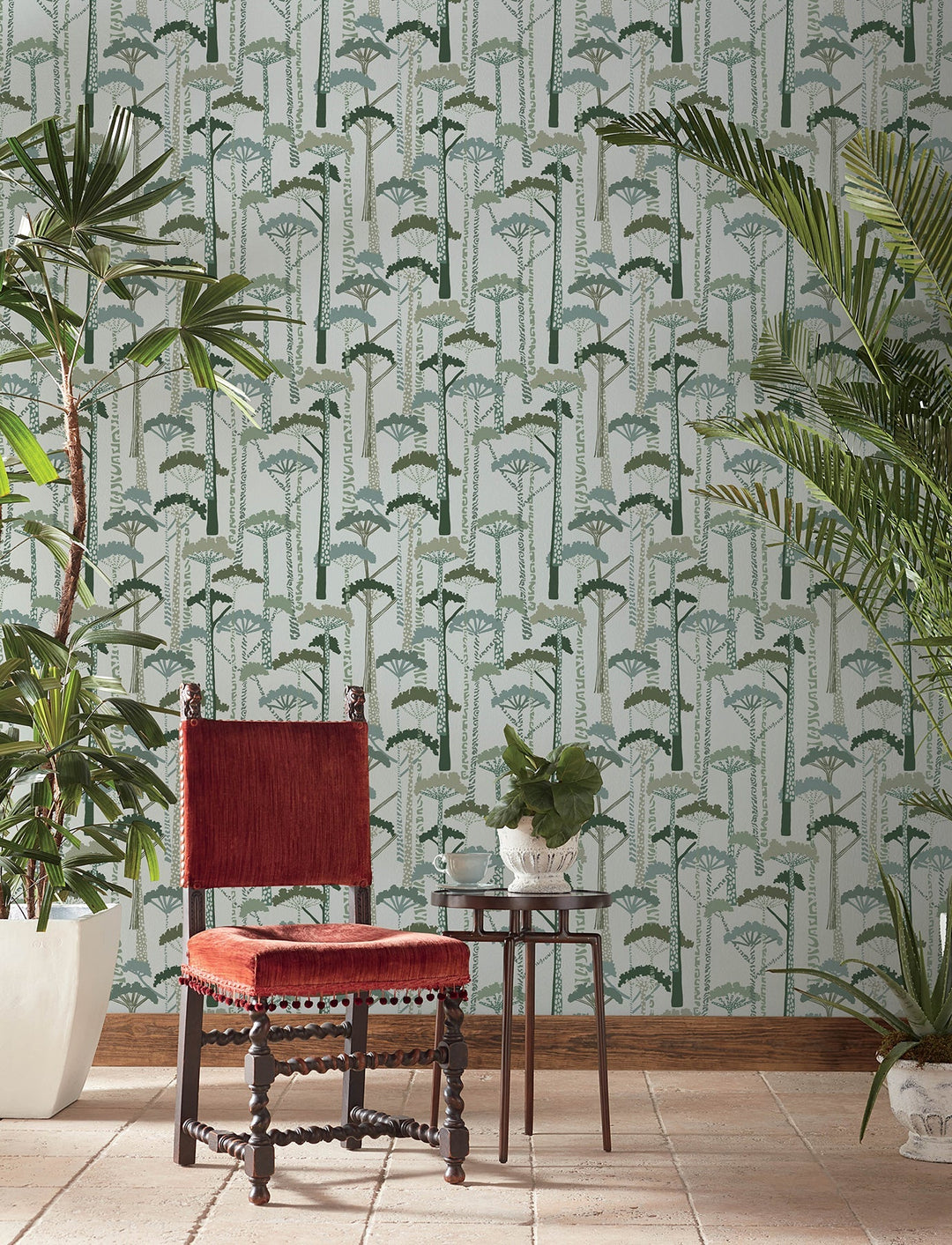 Unify Green Forest Wallpaper by A-Street Prints Designer