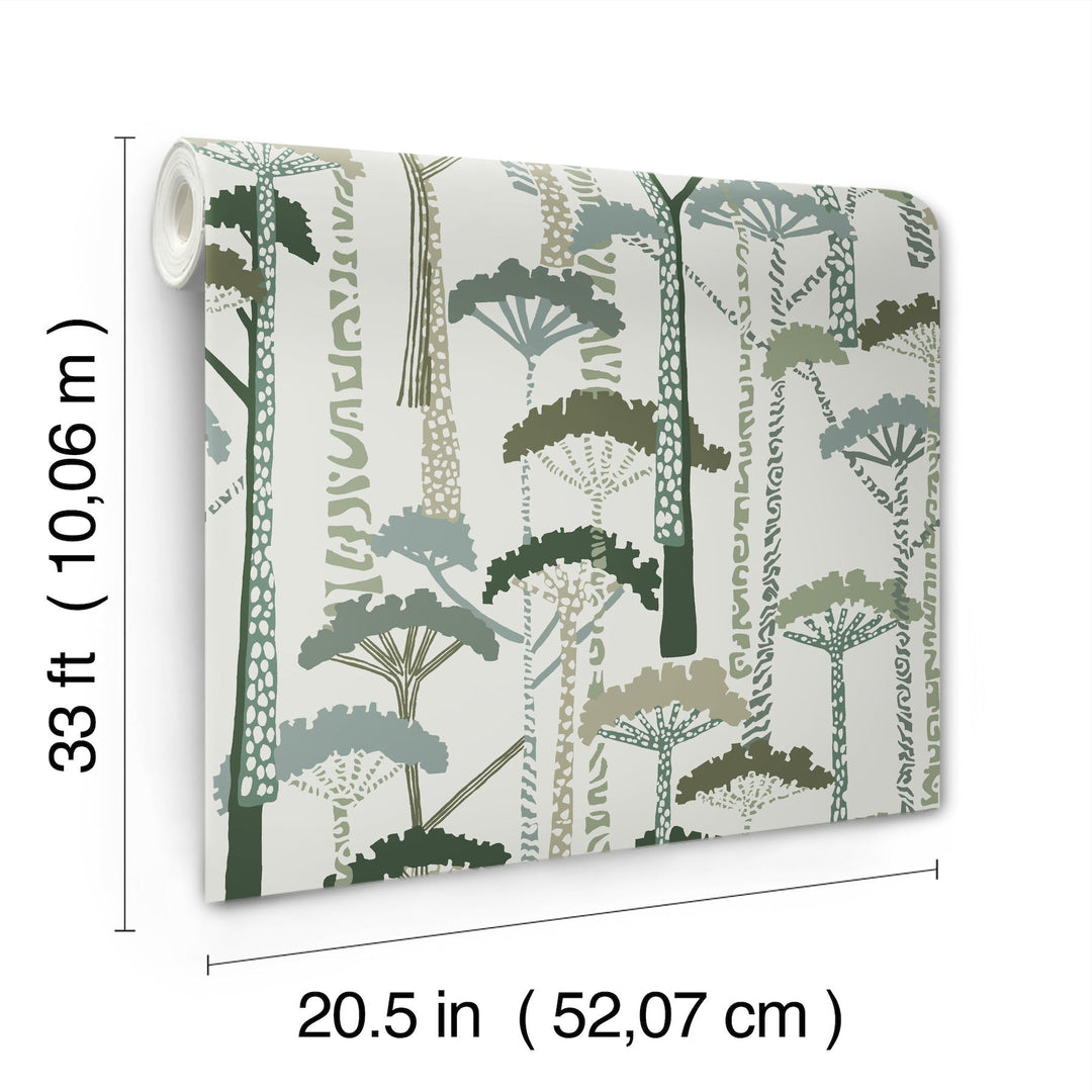 Unify Green Forest Wallpaper by A-Street Prints Designer