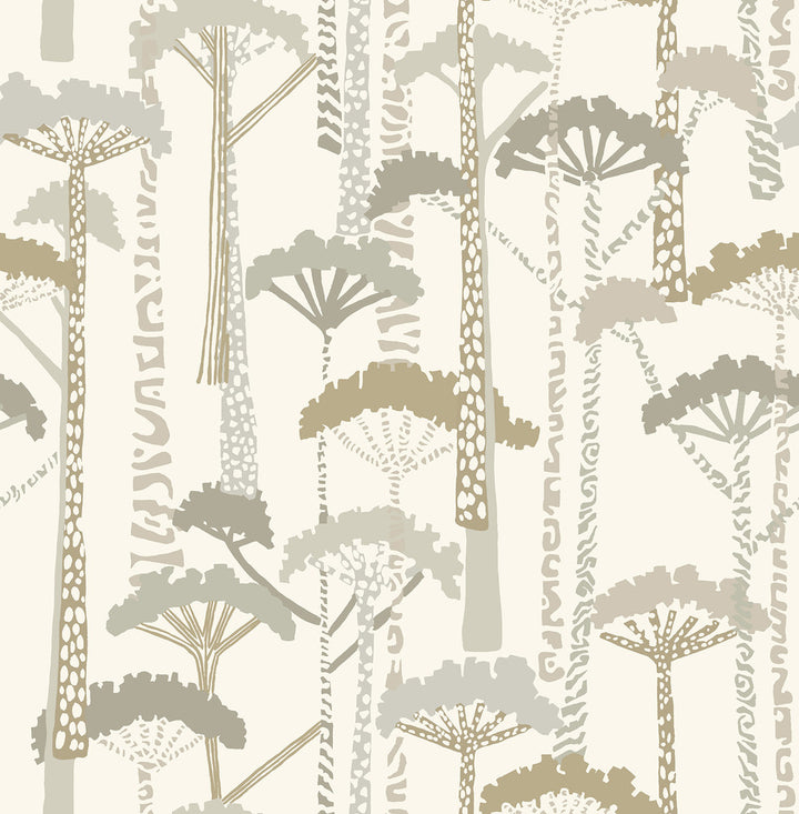 Unify Metallic Forest Wallpaper by A-Street Prints Harmony Covers about 56.4 square feet 20.5-in by 33-ft long roll Unpasted 20.86 - Fabric Carolina -
