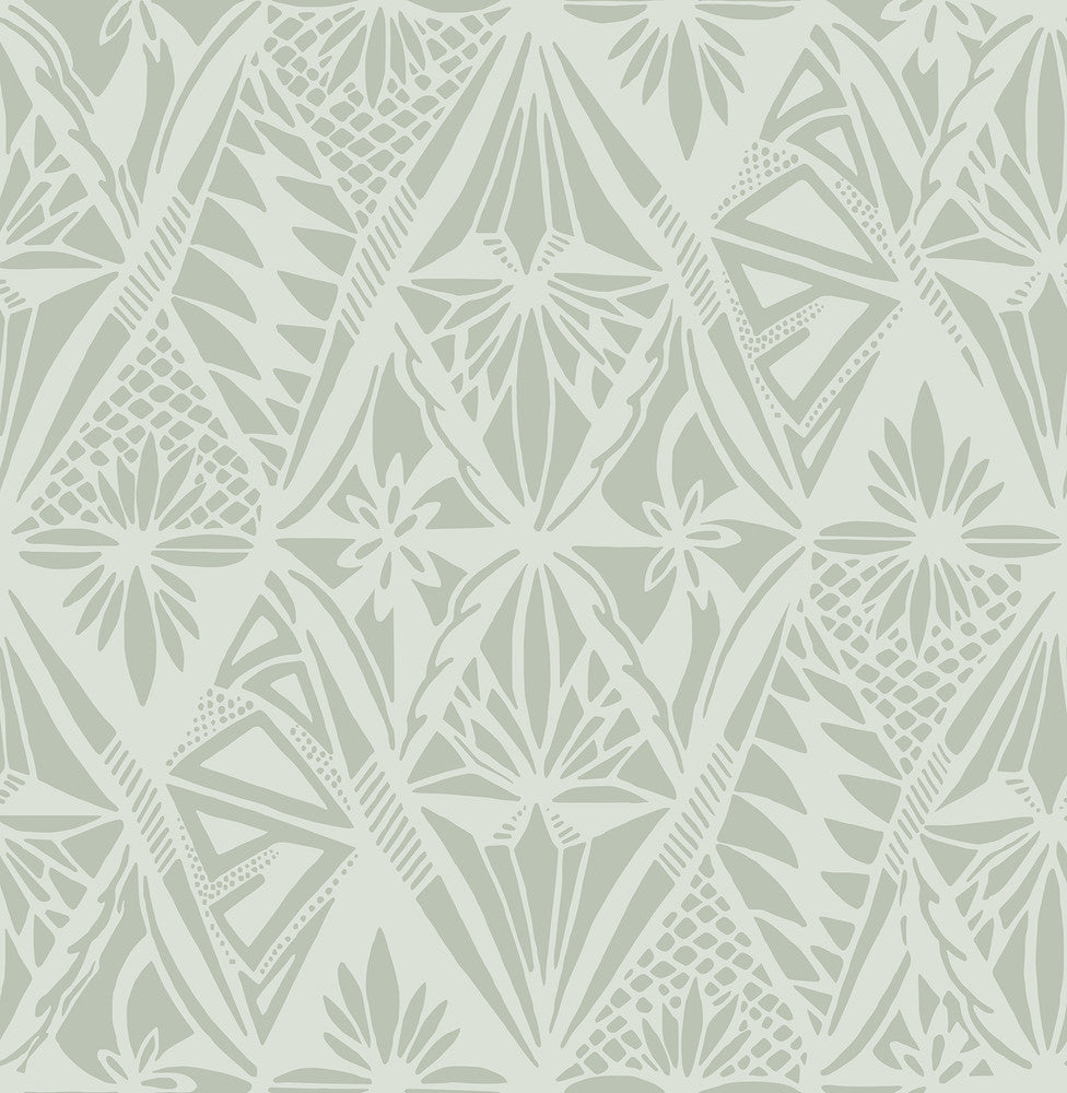 Urbane Sage Diamonds Wallpaper by A-Street Prints Harmony Covers about 56.4 square feet 20.5-in by 33-ft long roll Unpasted 20.86 - Fabric Carolina -