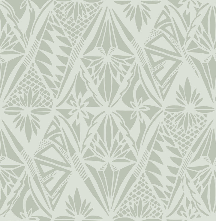 Urbane Sage Diamonds Wallpaper by A-Street Prints Harmony Covers about 56.4 square feet 20.5-in by 33-ft long roll Unpasted 20.86 - Fabric Carolina -