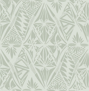 Urbane Sage Diamonds Wallpaper by A-Street Prints