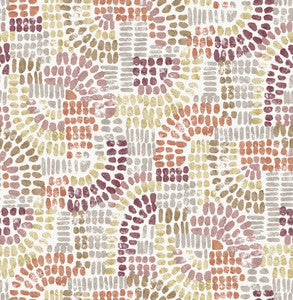Wanderer Multicolor Mosiac Wallpaper by A-Street Prints