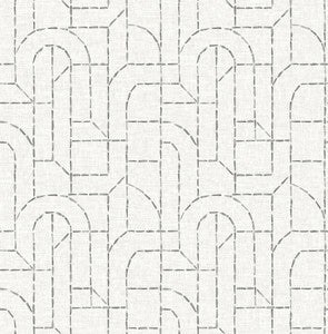 Integrity Grey Arched Outlines Wallpaper by A-Street Prints