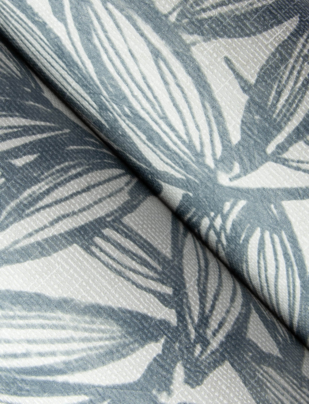 Rhythmic Denim Leaf Wallpaper by A-Street Prints Designer