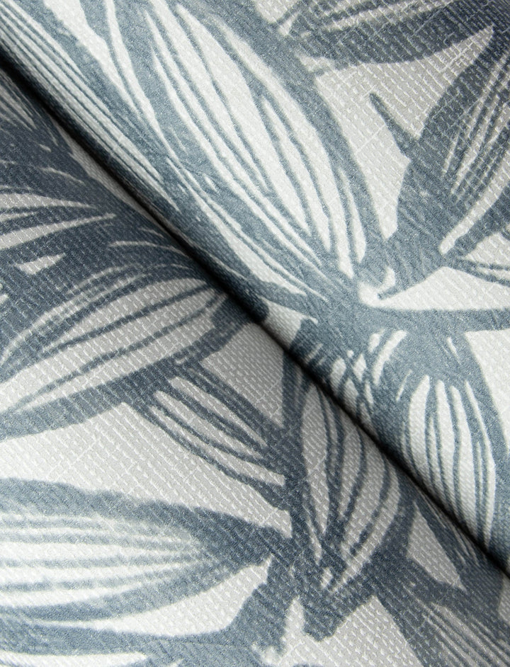 Rhythmic Denim Leaf Wallpaper by A-Street Prints Designer