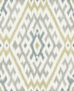 Solola Chartreuse Ikat Wallpaper by A-Street Prints