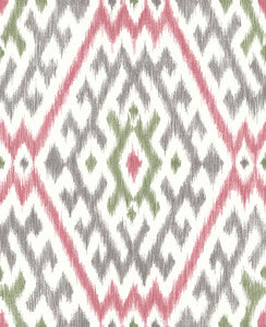 Solola Fuchsia Ikat Wallpaper by A-Street Prints
