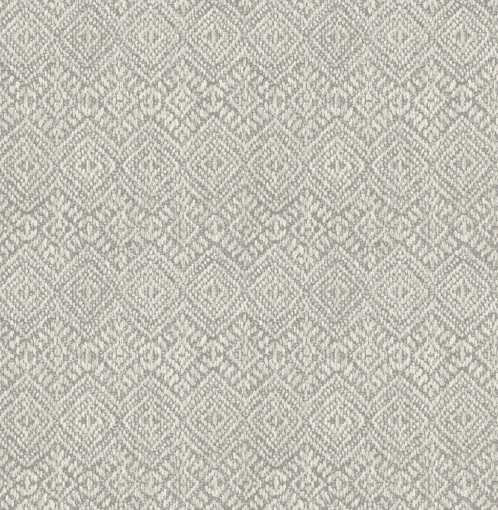 Gallivant Grey Woven Geometric Wallpaper by A-Street Prints Harmony Covers about 56.4 square feet 20.5-in by 33-ft long roll Unpasted 10.4 - Fabric Carolina -