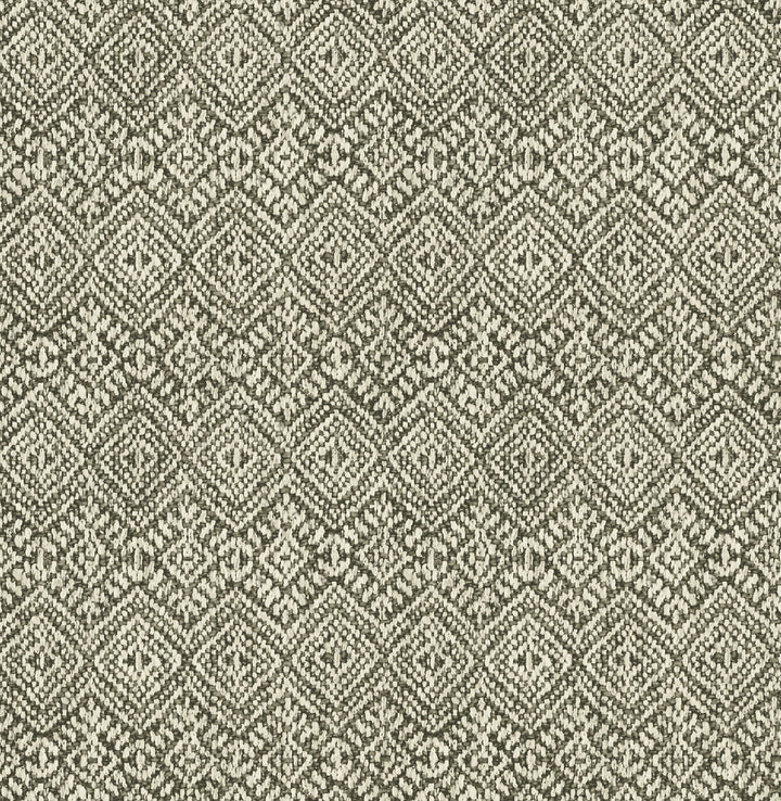 Gallivant Black Woven Geometric Wallpaper by A-Street Prints Designer