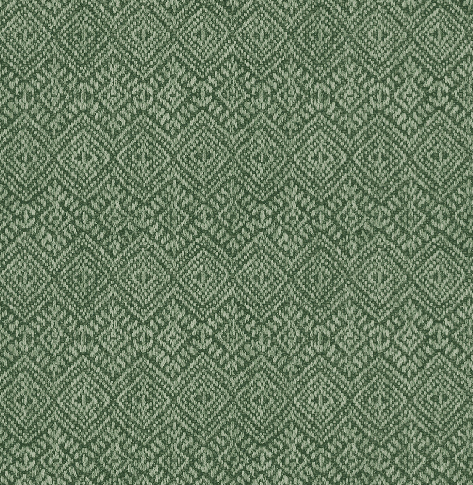 Gallivant Green Woven Geometric Wallpaper by A-Street Prints Harmony Covers about 56.4 square feet 20.5-in by 33-ft long roll Unpasted 10.4 - Fabric Carolina -