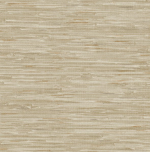 Exhale Light Brown Woven Faux Grasscloth Wallpaper by A-Street Prints