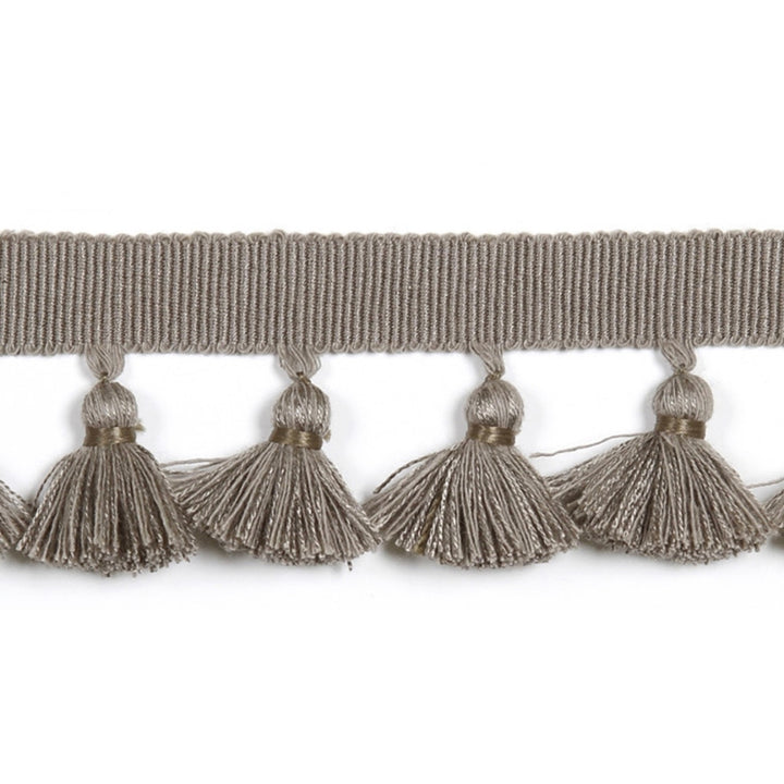 Hellenic Key Tassel Fringe Slate by Europatex Fabric Hellenic 47% Fibranne, 44% Cotton, 9% Polyester 1.75 inches - Fabric Carolina -