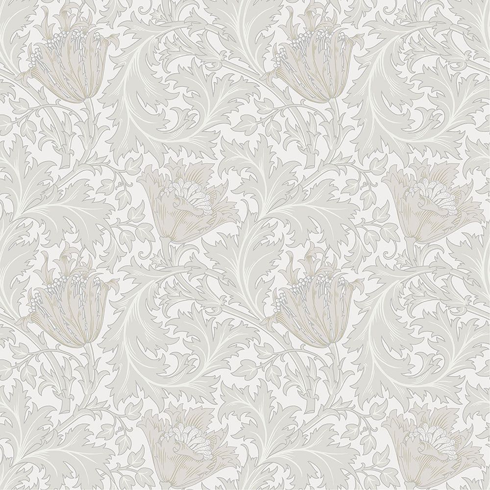 Anemone Dove Floral Trail Wallpaper by A-Street Prints Hidden Treasures Covers about 57.5 square feet 20.9-in by 33-ft long roll Unpasted 10.4 - Fabric Carolina -