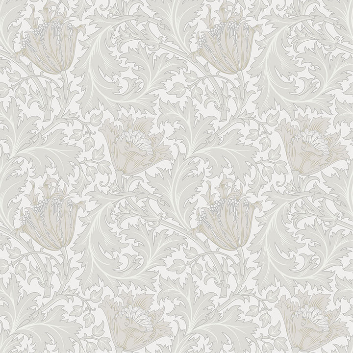 Anemone Dove Floral Trail Wallpaper by A-Street Prints Hidden Treasures Covers about 57.5 square feet 20.9-in by 33-ft long roll Unpasted 10.4 - Fabric Carolina -