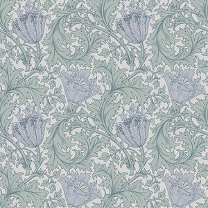 Anemone Blue Floral Trail Wallpaper by A-Street Prints
