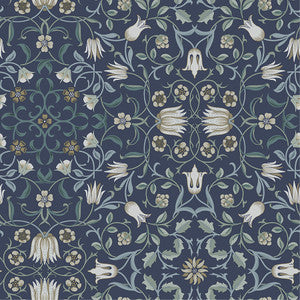 No 1 Holland Park Blue Floral Wallpaper by A-Street Prints