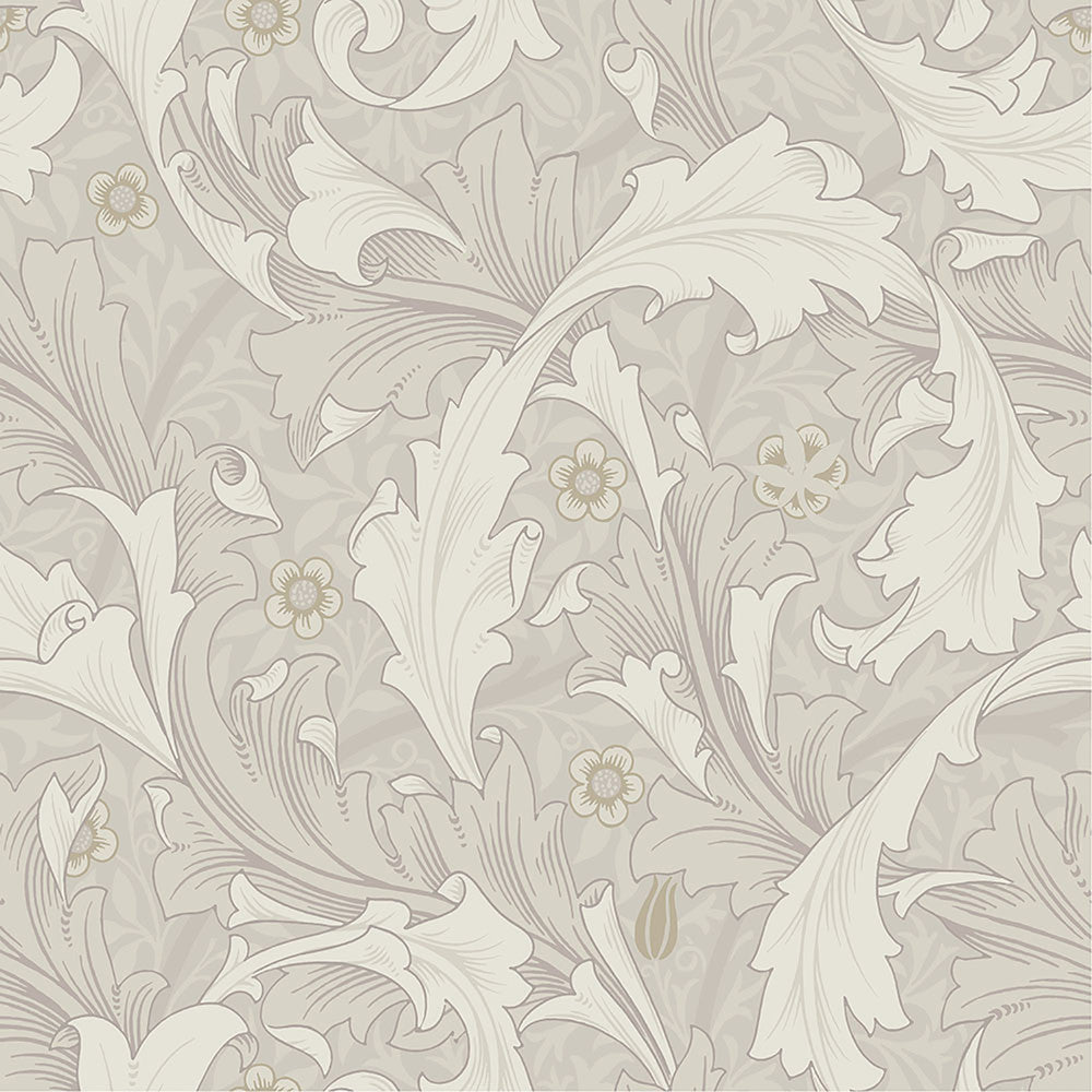 Granville White Leafy Vine Wallpaper by A-Street Prints Hidden Treasures Covers about 57.5 square feet 20.9-in by 33-ft long roll Unpasted 20.9 - Fabric Carolina -