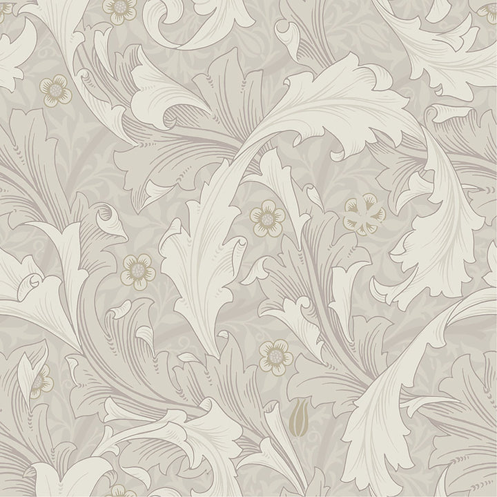 Granville White Leafy Vine Wallpaper by A-Street Prints Hidden Treasures Covers about 57.5 square feet 20.9-in by 33-ft long roll Unpasted 20.9 - Fabric Carolina -