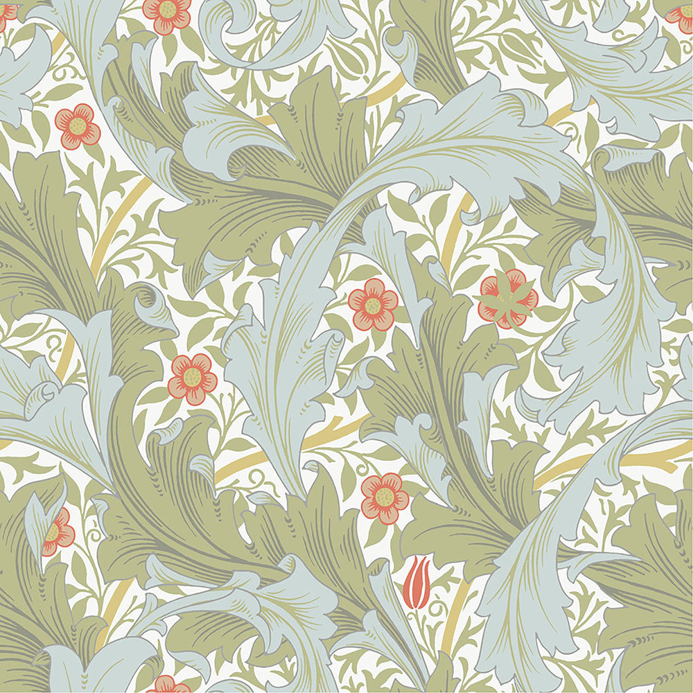 Granville Olive Leafy Vine Wallpaper by A-Street Prints Hidden Treasures Covers about 57.5 square feet 20.9-in by 33-ft long roll Unpasted 20.9 - Fabric Carolina -