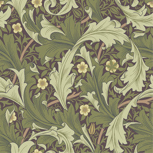 Granville Plum Leafy Vine Wallpaper by A-Street Prints