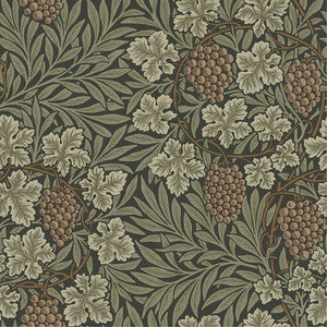 Vine Dark Green Woodland Fruits Wallpaper by A-Street Prints
