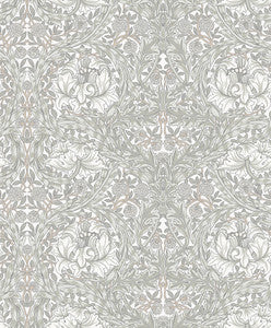 African Marigold White Floral Wallpaper by A-Street Prints