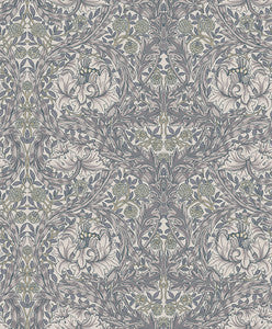 African Marigold Grey Floral Wallpaper by A-Street Prints