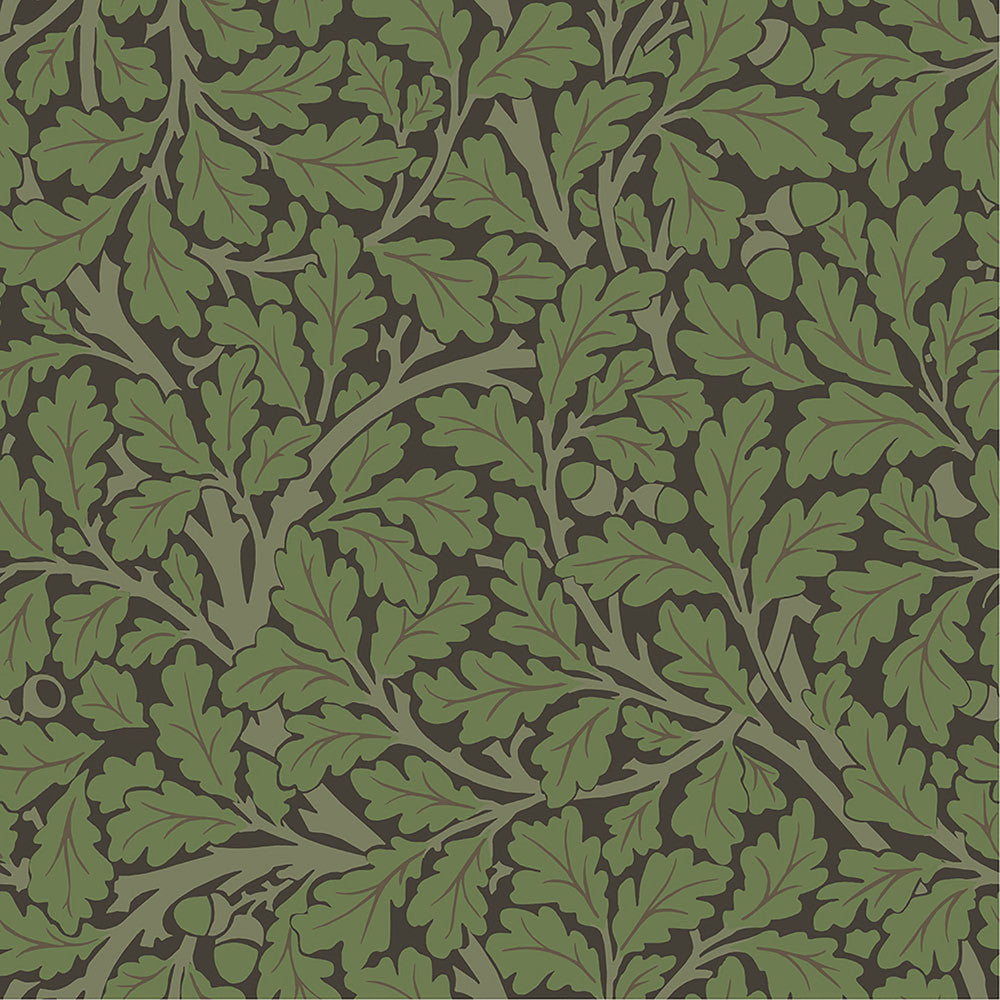 Oak Tree Black Leaf Wallpaper by A-Street Prints Hidden Treasures Covers about 57.5 square feet 20.9-in by 33-ft long roll Unpasted 20.9 - Fabric Carolina -